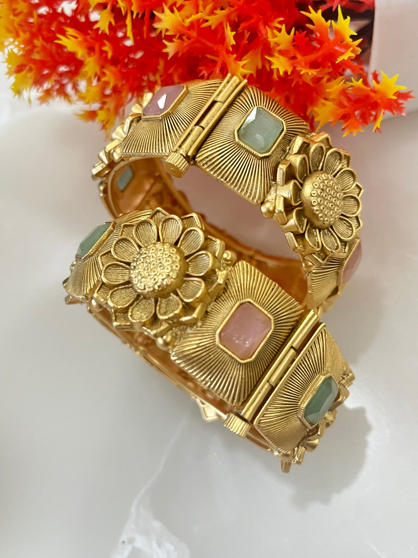Antique Gold Plated Bangle