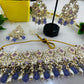 Beautiful Purple Kundan Necklace Set